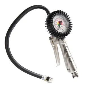 Miglior Prezzo Pistola gonfiagomme Meclube con manometro 63mm, 0-10 bar